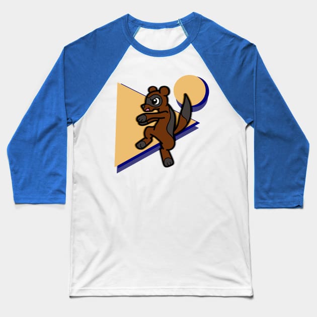 Roy the Ferret Baseball T-Shirt by RockyHay